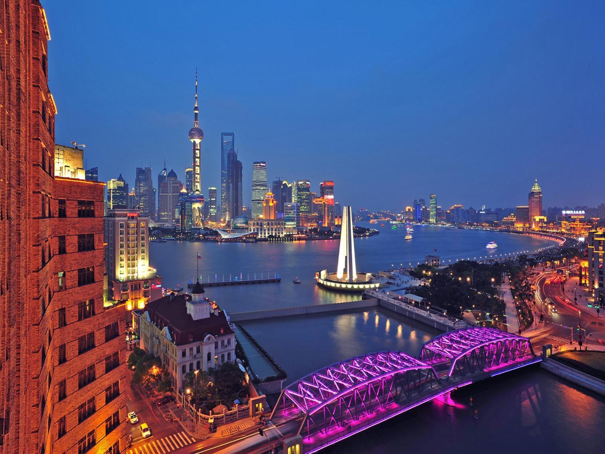 Broadway Mansions Hotel - On The Bund Shanghai Bagian luar foto