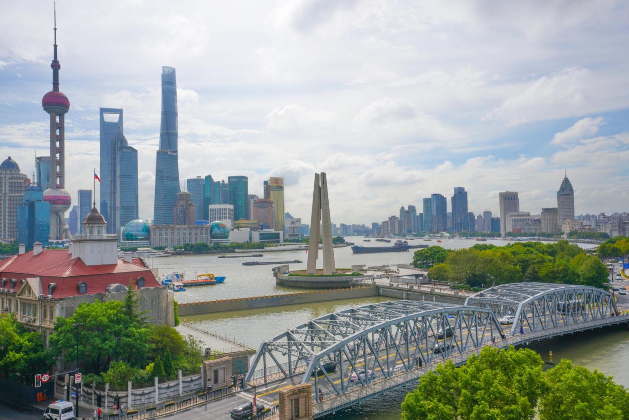 Broadway Mansions Hotel - On The Bund Shanghai Bagian luar foto